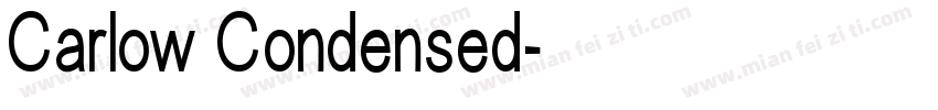 Carlow Condensed字体转换